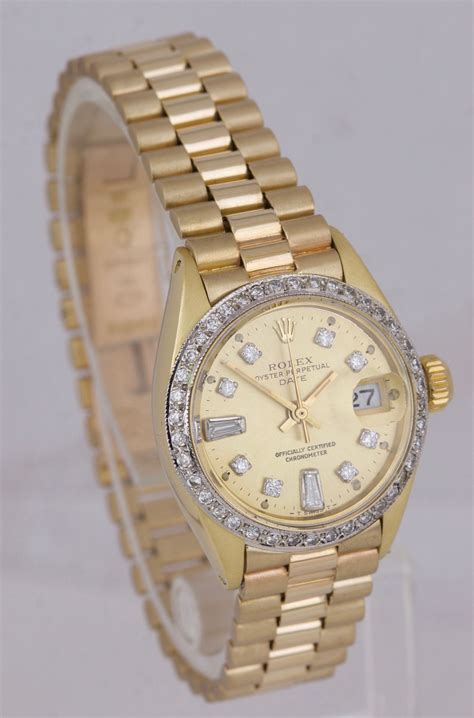 ' rolex diamond bezel ladies|rolex female with diamonds.